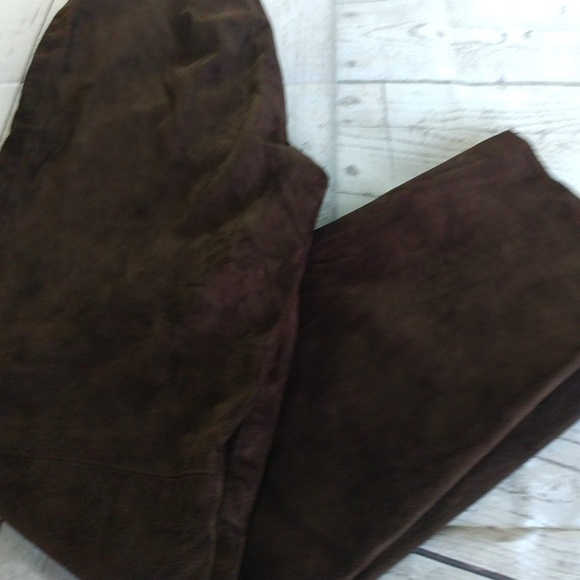 INC Brown Suede Pants (Petite) - Picture 2 of 8